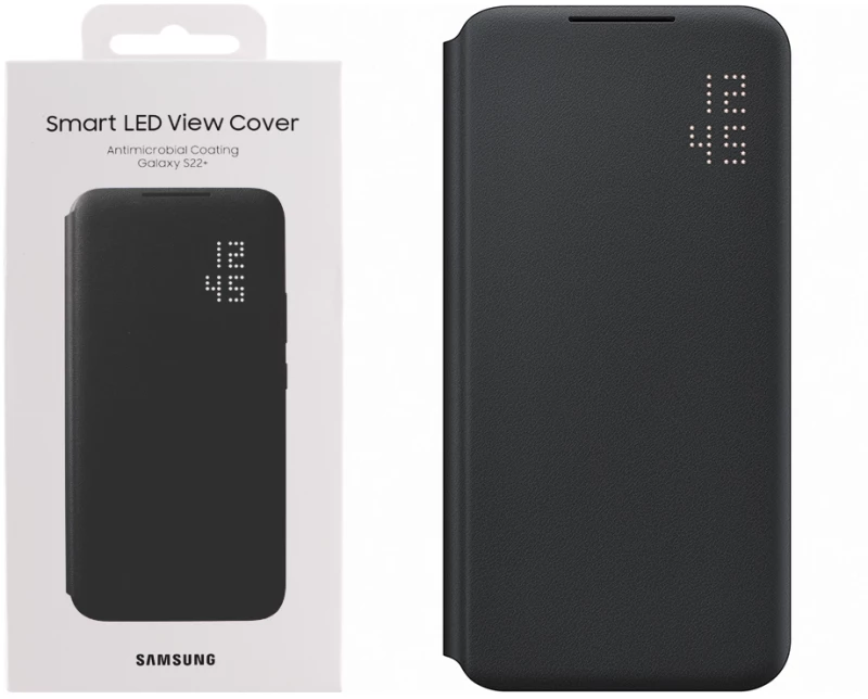 ΘΗΚΗ SAMSUNG S22 PLUS 5G S906 LED VIEW COVER EF-NS906PBEGEE BLACK PACKING OR