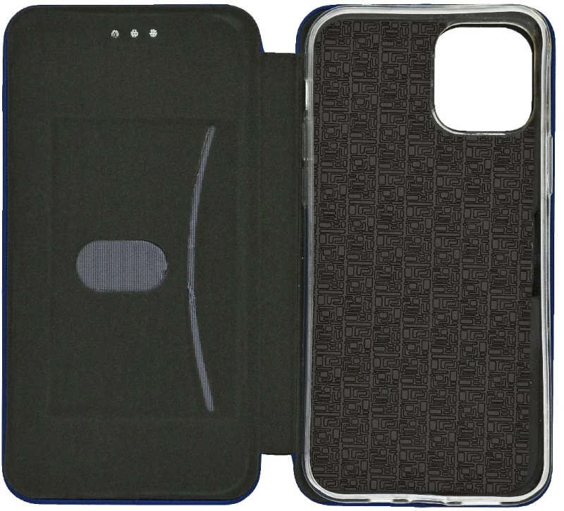 Θήκη Book Ancus Magnetic Curve για Apple iPhone 12 / iPhone 12 Pro TPU Σκούρο Μπλε