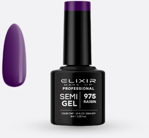 ΗΜΙΜΌΝΙΜΟ ΒΕΡΝΊΚΙ 8ML – #975 (RAISIN)