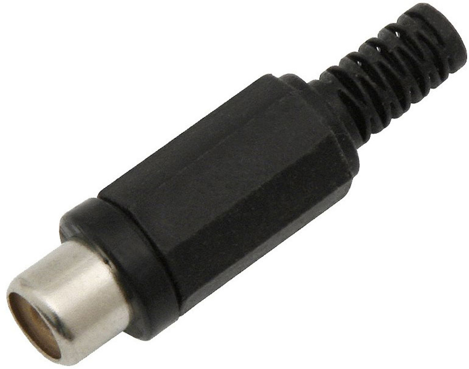 293250 ΦιΣ RCA Θηλυκό Πλαστικό Μαύρο