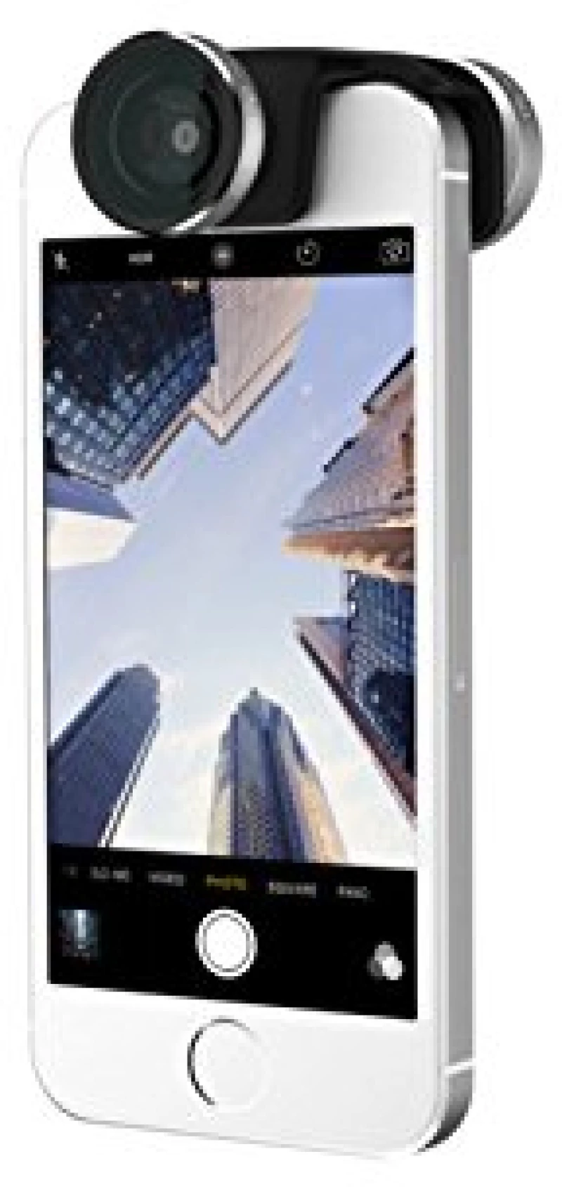 olloclip 4in1 Σύστημα Φακών για Apple iPhone 5 5S - ΑΣΗΜΙ ΜΑΥΡΟ