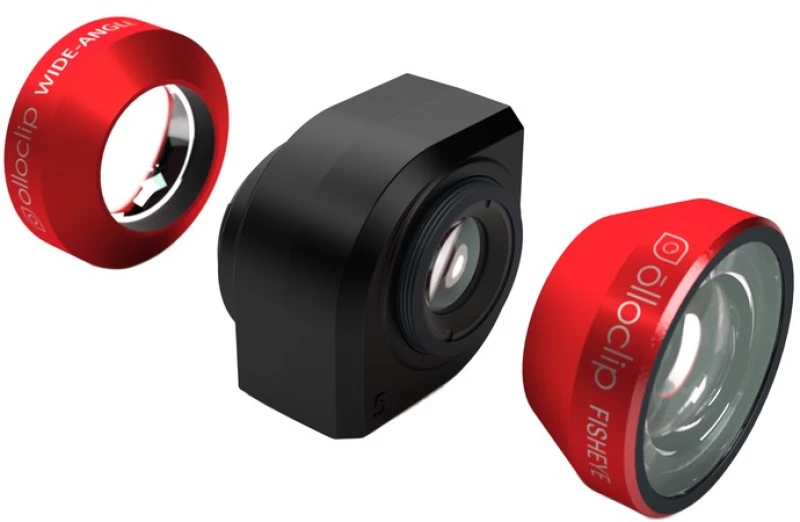 olloclip 4in1 Σύστημα Φακών για Apple iPhone 5 5S - ΑΣΗΜΙ ΜΑΥΡΟ