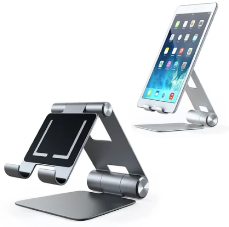 SATECHI R1 UNIVERSAL βάση Aλουμινίου για SmartPhones, Tablets, NOTEBOOK - ΓΚΡΙ - SA-ST-R1M