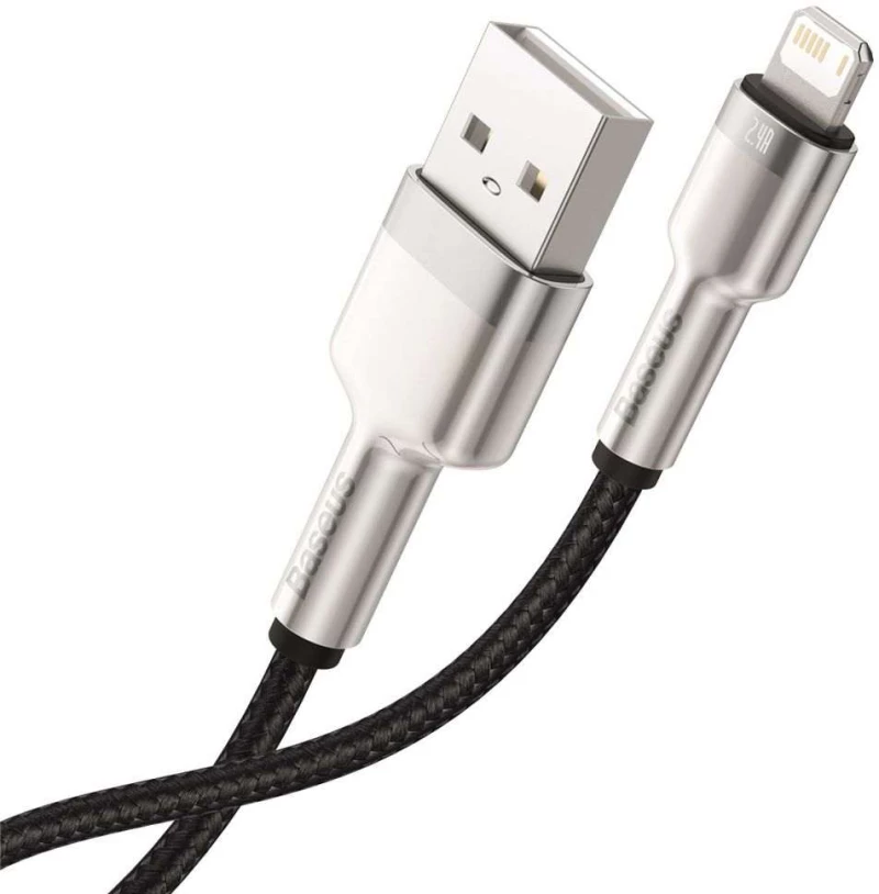 BASEUS CAFULE METAL PD20W Καλώδιο Φόρτισης Συγχρονισμού LIGHTNING 1.0M - ΜΑΥΡΟ