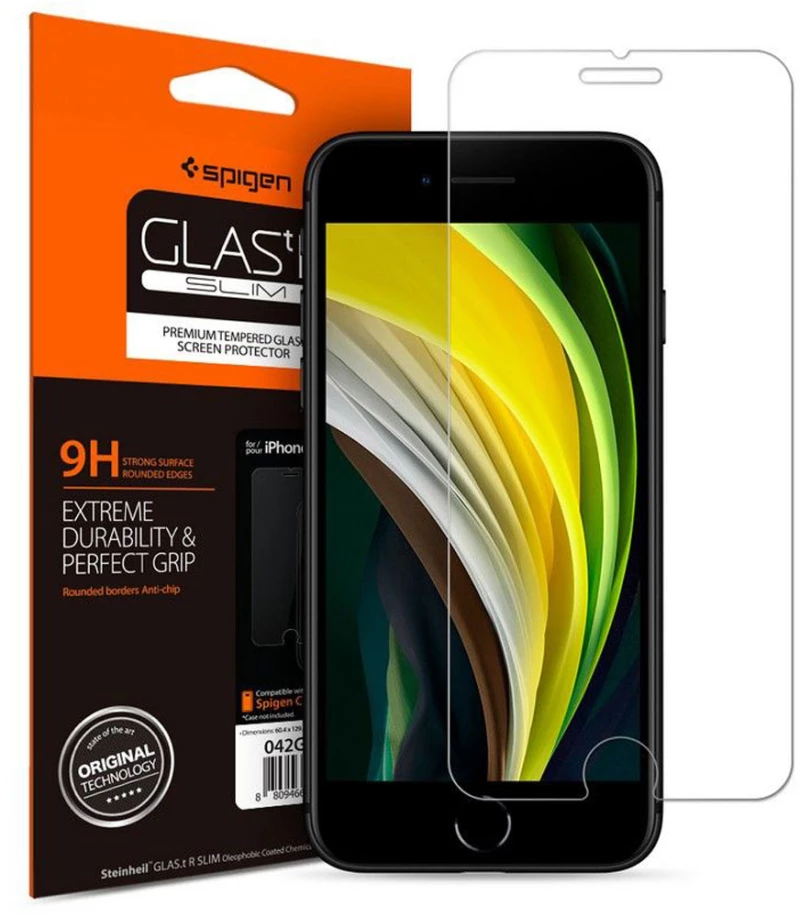 Spigen GLAS.TR Slim Clear Tempered Glass - Apple iPhone 7 / 8 / SE 2020 / SE 2022 (AGL01374)