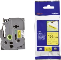 Brother P-Touch  Industrial Laminated  Black on Yellow 8m x 18mm (TZES641) (BROTZES641)