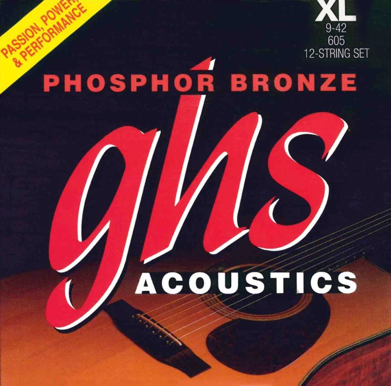 GHS 605 Phosphor Bronze 12string Set, Extra-Light - 09-42