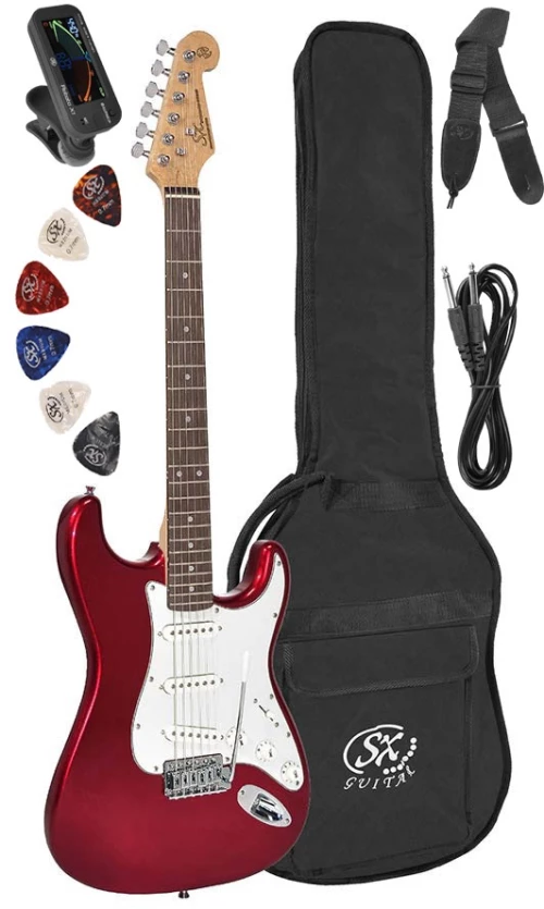 SX Guitars ED1 CAR - Candy Apple Red