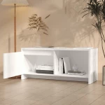 vidaXL Έπιπλο Τηλεόρασης Λευκό 90 x 35 x 40 εκ. από Μοριοσανίδα N/A Λευκό