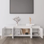 vidaXL Έπιπλο Τηλεόρασης Λευκό 120 x 30 x 40,5 εκ. από Μοριοσανίδα N/A Λευκό