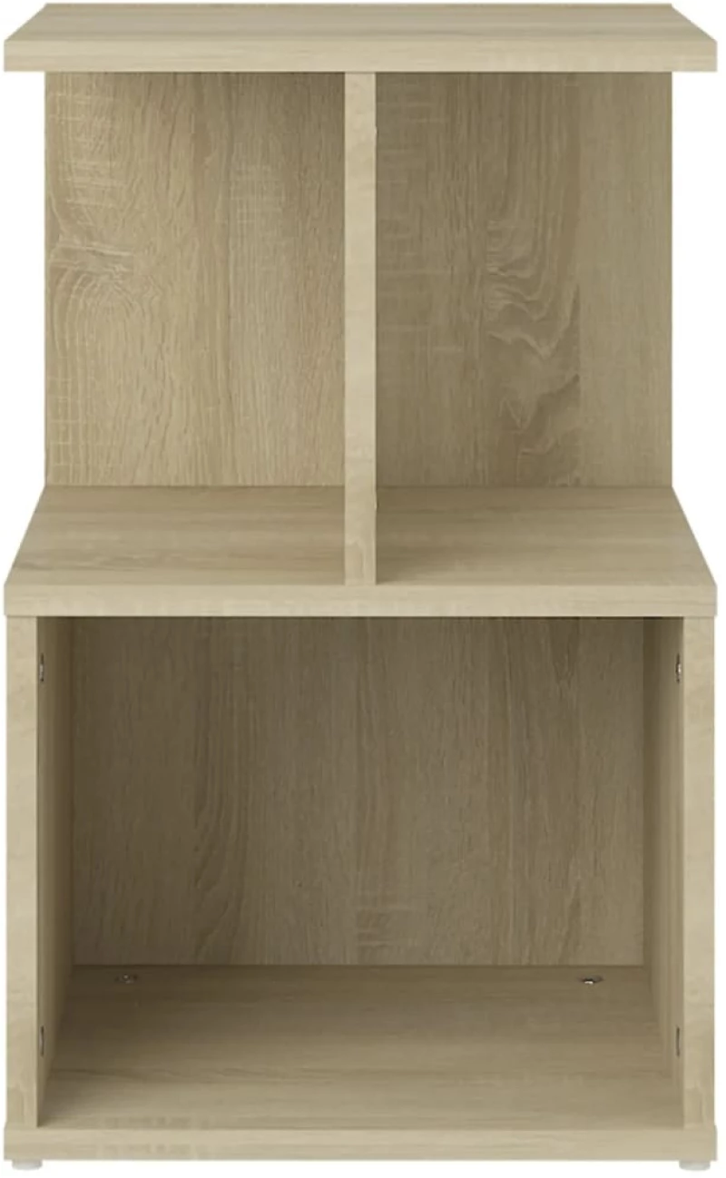 vidaXL Κομοδίνο Sonoma Δρυς 35 x 35 x 55 εκ. από Μοριοσανίδα N/A Καφέ