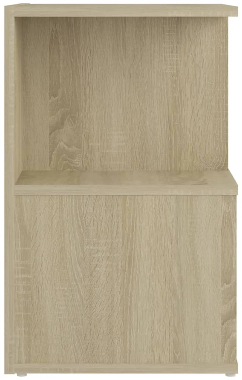 vidaXL Κομοδίνο Sonoma Δρυς 35 x 35 x 55 εκ. από Μοριοσανίδα N/A Καφέ