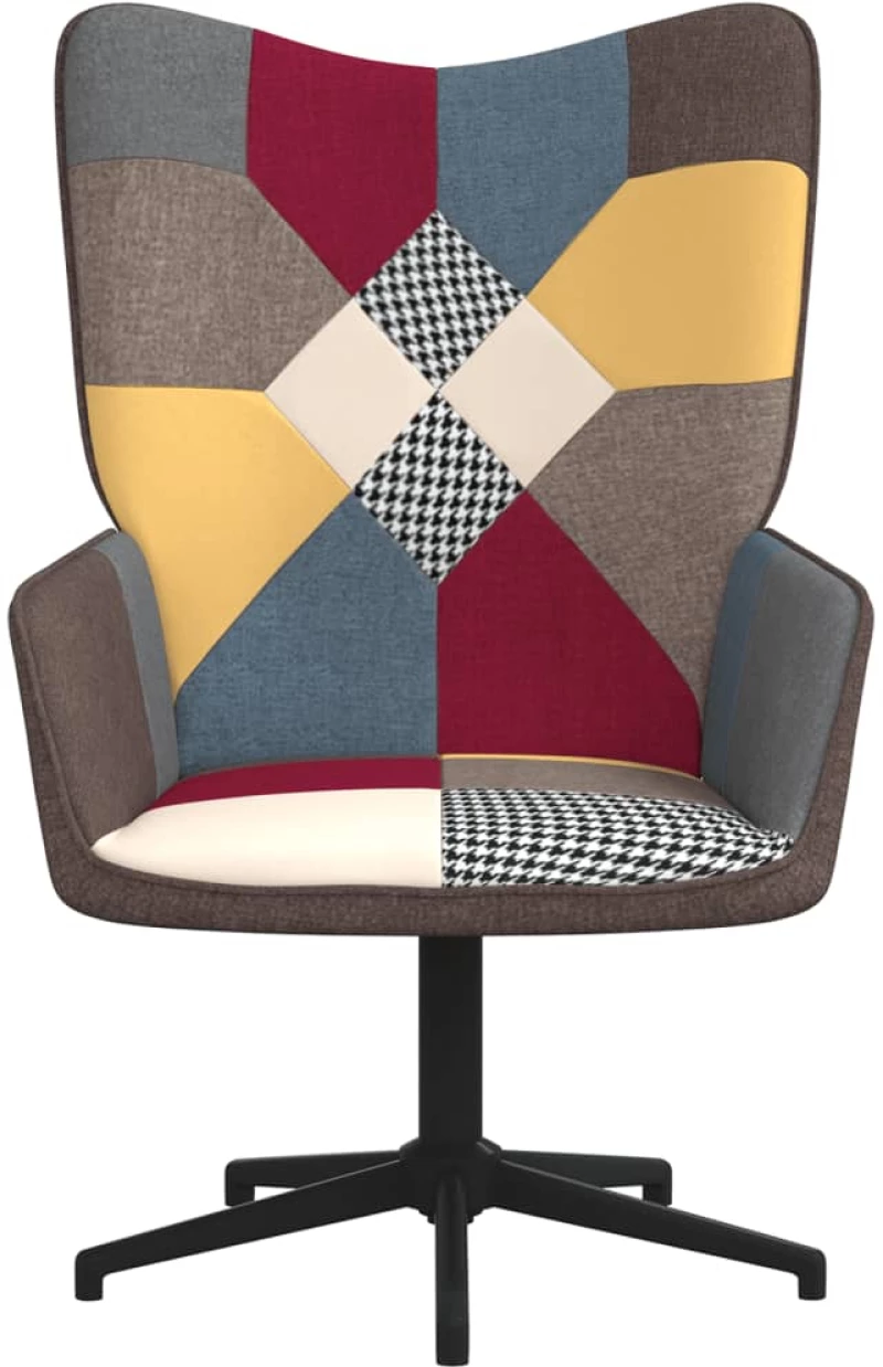 vidaXL Πολυθρόνα Relax Σχέδιο Patchwork Υφασμάτινη  Πολύχρωμο
