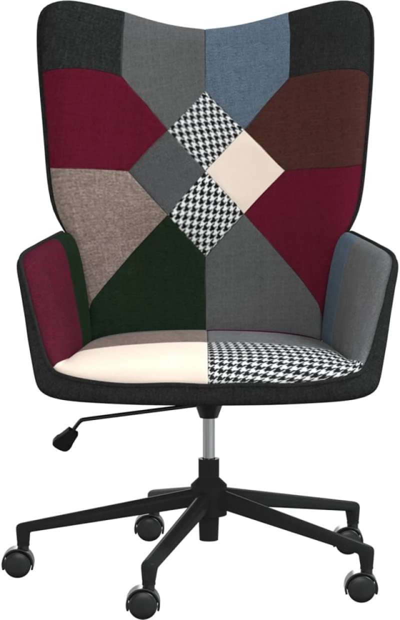 vidaXL Πολυθρόνα Relax Σχέδιο Patchwork Υφασμάτινη  Πολύχρωμο