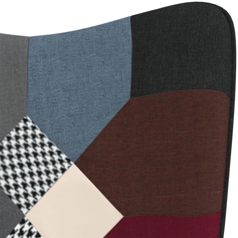 vidaXL Πολυθρόνα Relax Σχέδιο Patchwork Υφασμάτινη  Πολύχρωμο