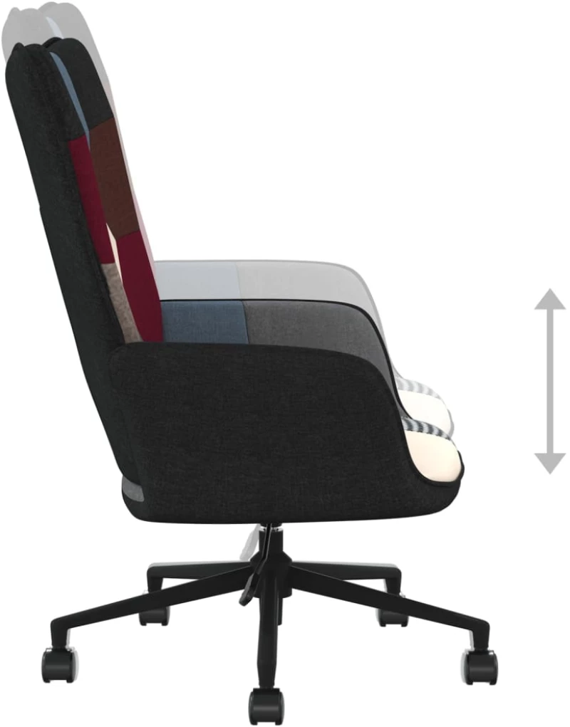 vidaXL Πολυθρόνα Relax Σχέδιο Patchwork Υφασμάτινη  Πολύχρωμο