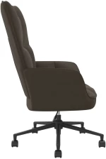 vidaXL Πολυθρόνα Relax Σκούρο Γκρι Βελούδινη  Γκρι