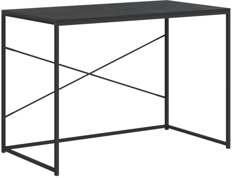 vidaXL Γραφείο Υπολογιστή Μαύρο 110 x 60 x 70 εκ. από Μοριοσανίδα N/A Μαύρο