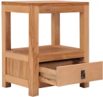 vidaXL Κομοδίνο 40 x 30 x 50 εκ. από Μασίφ Ξύλο Teak  Καφέ
