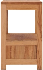 vidaXL Κομοδίνο 40 x 30 x 50 εκ. από Μασίφ Ξύλο Teak  Καφέ