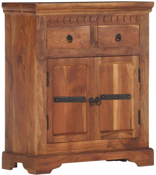 vidaXL Ντουλάπι / Ψηλός Μπουφές 63 x 30 x 75 εκ. Μασίφ Ξύλο Ακακίας 63 x 30 x 75 cm Καφέ