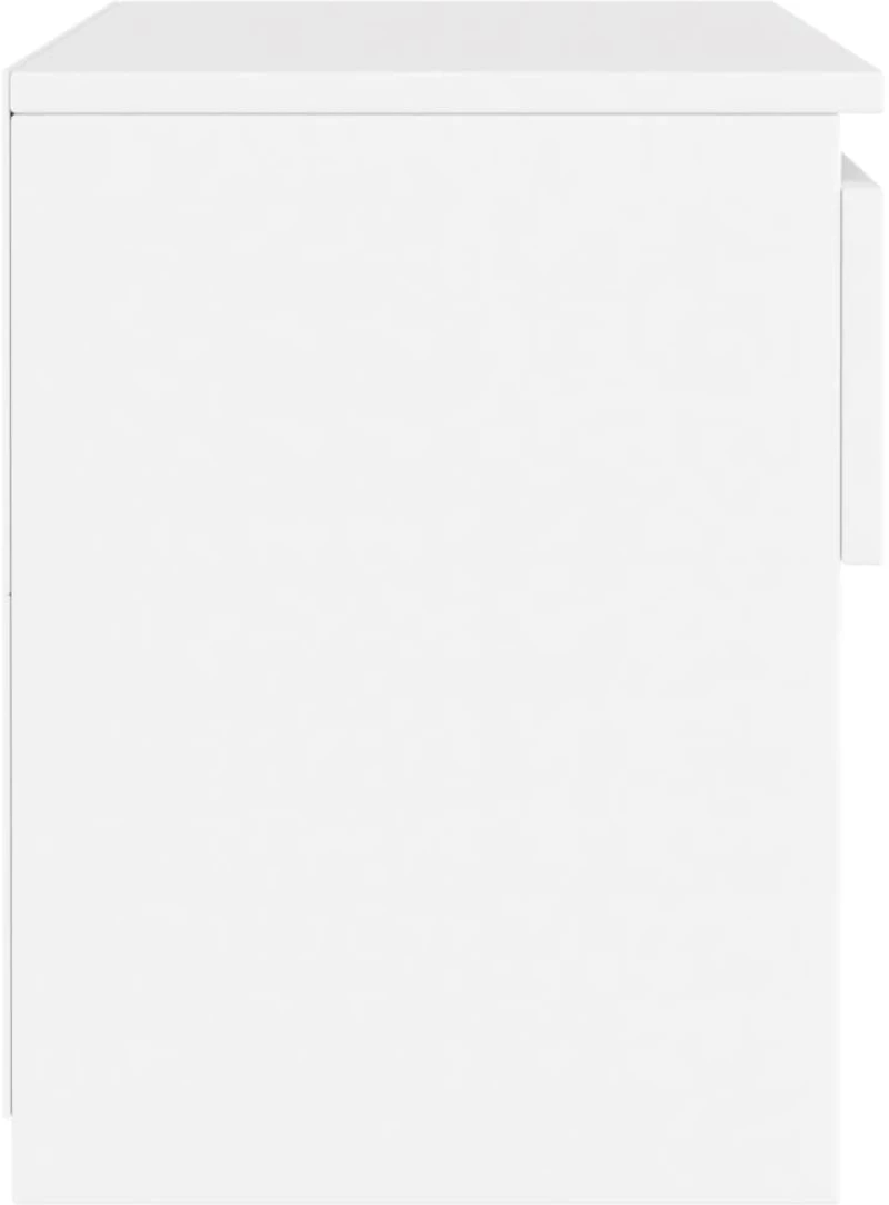 vidaXL Κομοδίνο Λευκό 40 x 30 x 39 εκ. από Μοριοσανίδα N/A Λευκό