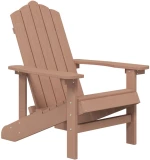vidaXL Καρέκλες Κήπου Adirondack 2 τεμ. Καφέ από HDPE N/A Καφέ
