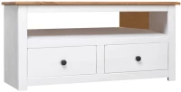 vidaXL Έπιπλο TV Λευκό 93 x 49 x 49 εκ. Μασίφ Ξύλο Πεύκου Σειρά Panama N/A Λευκό
