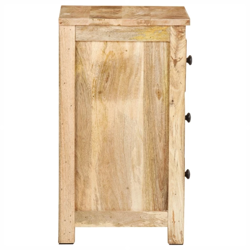vidaXL Κομοδίνο 45 x 35 x 60 εκ. από Μασίφ Ξύλο Μάνγκο  Καφέ