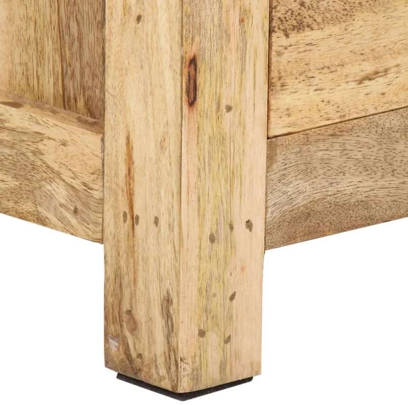 vidaXL Κομοδίνο 45 x 35 x 60 εκ. από Μασίφ Ξύλο Μάνγκο  Καφέ