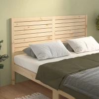vidaXL Κεφαλάρι Κρεβατιού 166 x 4 x 100 εκ. από Μασίφ Ξύλο Πεύκου 166 x 4 x 100 cm Καφέ