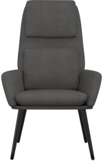 vidaXL Πολυθρόνα Relax Σκούρο Γκρι Υφασμάτινη  Γκρι