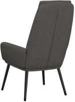 vidaXL Πολυθρόνα Relax Σκούρο Γκρι Υφασμάτινη  Γκρι