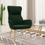 vidaXL Πολυθρόνα Relax Σκούρο Πράσινο Βελούδινη  Πράσινο