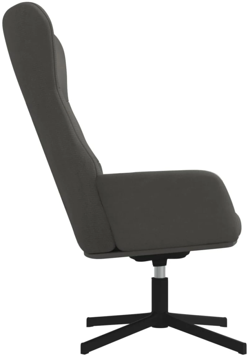 vidaXL Πολυθρόνα Relax Σκούρο Γκρι Βελούδινη  Γκρι