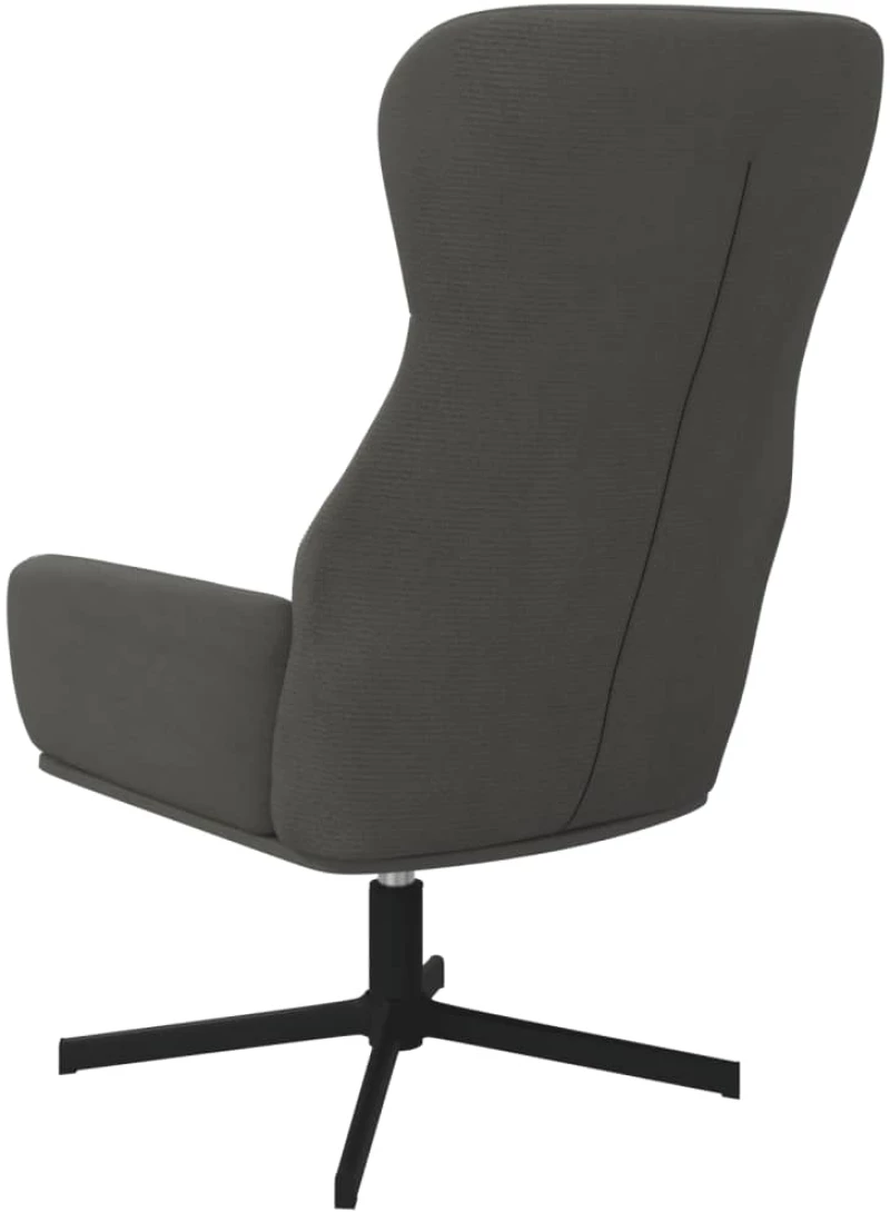 vidaXL Πολυθρόνα Relax Σκούρο Γκρι Βελούδινη  Γκρι