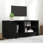 vidaXL Έπιπλο Τηλεόρασης Μαύρο 80 x 35 x 36,5 εκ. Επεξεργασμένο Ξύλο N/A Μαύρο