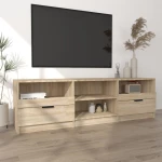 vidaXL Έπιπλο Τηλεόρασης Sonoma Δρυς 150x33,5x45 εκ. από Επεξεργ. Ξύλο N/A Καφέ