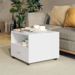 vidaXL Τραπεζάκι Σαλονιού Λευκό 55 x 55 x 40 εκ. από Επεξεργ. Ξύλο N/A Λευκό