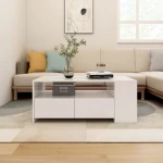 vidaXL Τραπεζάκι Σαλονιού Λευκό 102 x 55 x 42 εκ. από Επεξεργ. Ξύλο N/A Λευκό