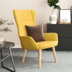 vidaXL Πολυθρόνα Relax Κίτρινο Μουσταρδί Υφασμάτινη  Κίτρινο