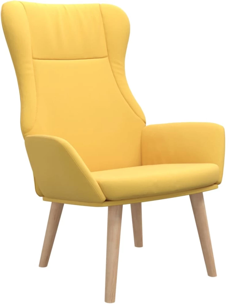 vidaXL Πολυθρόνα Relax Κίτρινο Μουσταρδί Υφασμάτινη  Κίτρινο