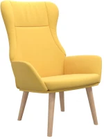 vidaXL Πολυθρόνα Relax Κίτρινο Μουσταρδί Υφασμάτινη  Κίτρινο