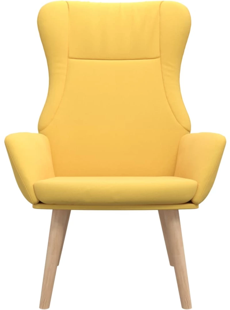 vidaXL Πολυθρόνα Relax Κίτρινο Μουσταρδί Υφασμάτινη  Κίτρινο