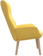 vidaXL Πολυθρόνα Relax Κίτρινο Μουσταρδί Υφασμάτινη  Κίτρινο