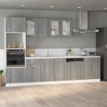 vidaXL Ντουλάπι Νιπτήρα Γκρι Sonoma 80x46x81,5 εκ. Επεξεργασμένο Ξύλο  Γκρι