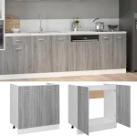 vidaXL Ντουλάπι Νιπτήρα Γκρι Sonoma 80x46x81,5 εκ. Επεξεργασμένο Ξύλο  Γκρι
