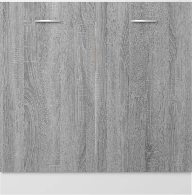vidaXL Ντουλάπι Νιπτήρα Γκρι Sonoma 80x46x81,5 εκ. Επεξεργασμένο Ξύλο  Γκρι