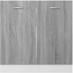 vidaXL Ντουλάπι Νιπτήρα Γκρι Sonoma 80x46x81,5 εκ. Επεξεργασμένο Ξύλο  Γκρι