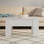 vidaXL Τραπεζάκι Σαλονιού Λευκό 79 x 49 x 41 εκ. Επεξεργασμένο Ξύλο N/A Λευκό